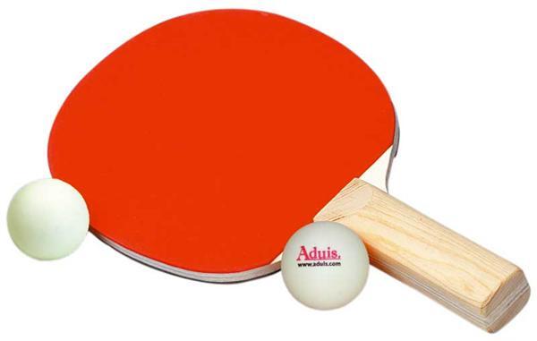Set De Tennis De Table, 2 Raquette Ping Pong De Peuplier+3 Balle+1