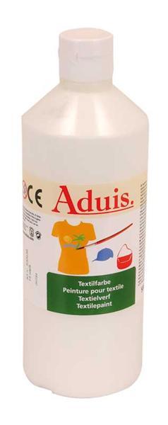Peinture textile Aduis - 500 ml, blanc