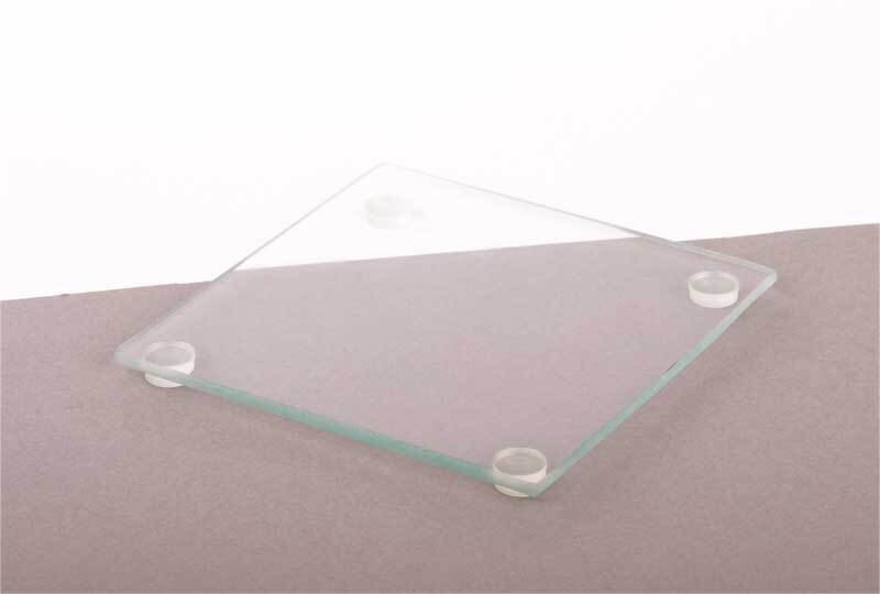 Plaque en verre carré 50 x 50 cm