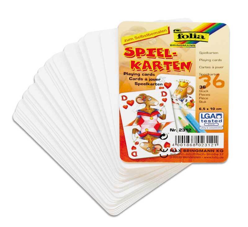 Boite à jeu de carte en carton blanc - Boîtes à décorer - 10 Doigts