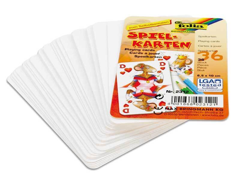 Cartes à jouer vierges - 6,5 x 10 cm, 36 cartes acheter en ligne