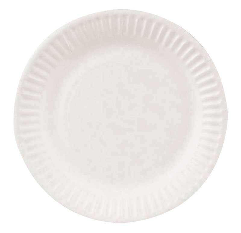 Assiette blanche carton 23 cm