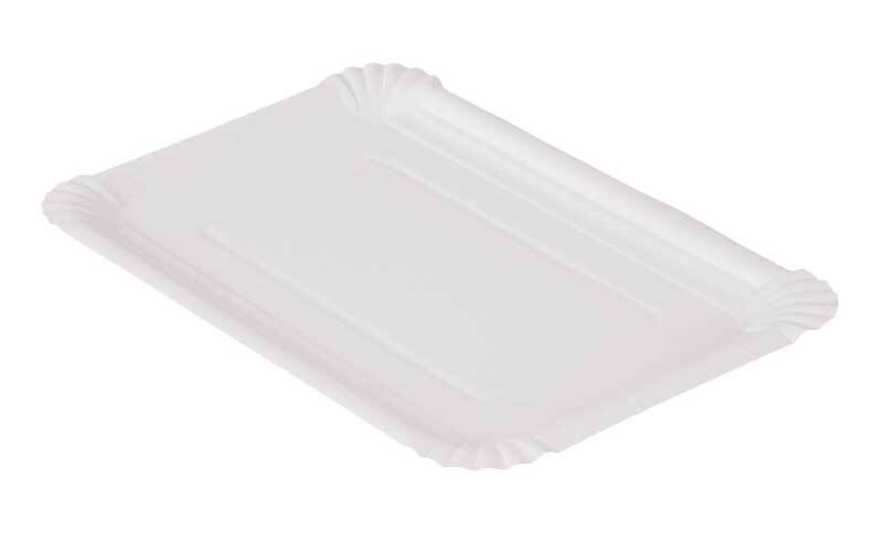Assiette en carton - blanc, 18 x 26 cm acheter en ligne