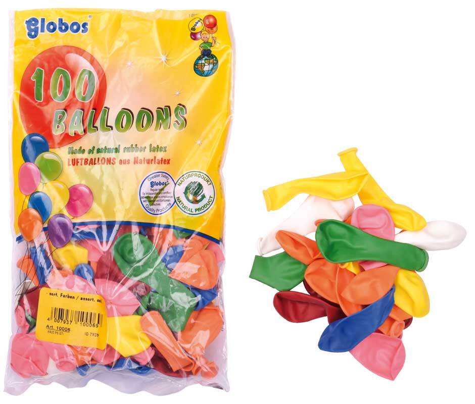 Ballons confettis - 6 ballons - Ballons, guirlandes, serpentins - 10 Doigts